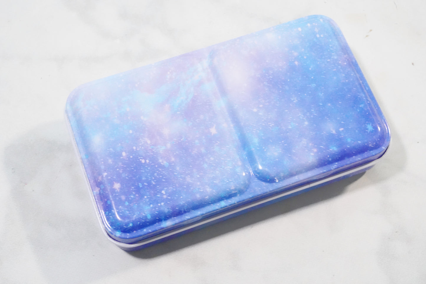 Starry Skies Metal Watercolor Palette with 5 watercolor half pans