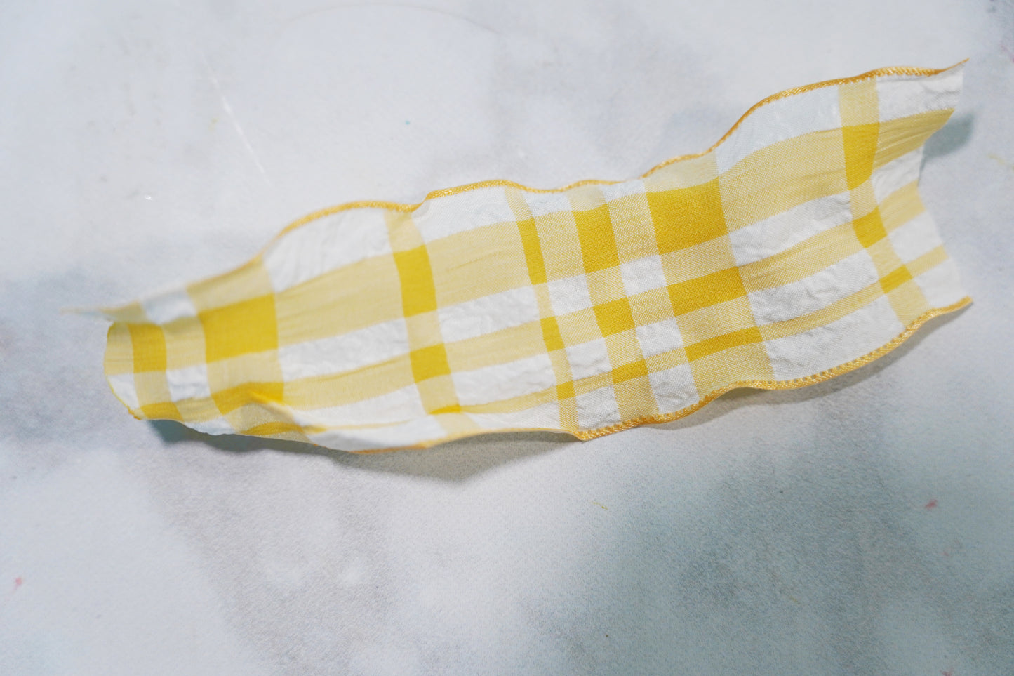 Yellow Plaid Ribbon