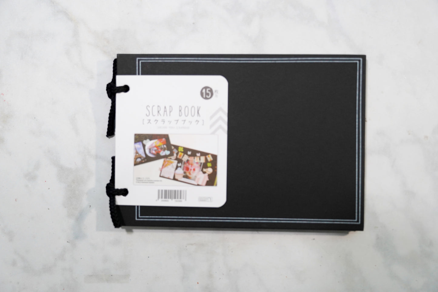 5X7 Black Scrapbook Journal
