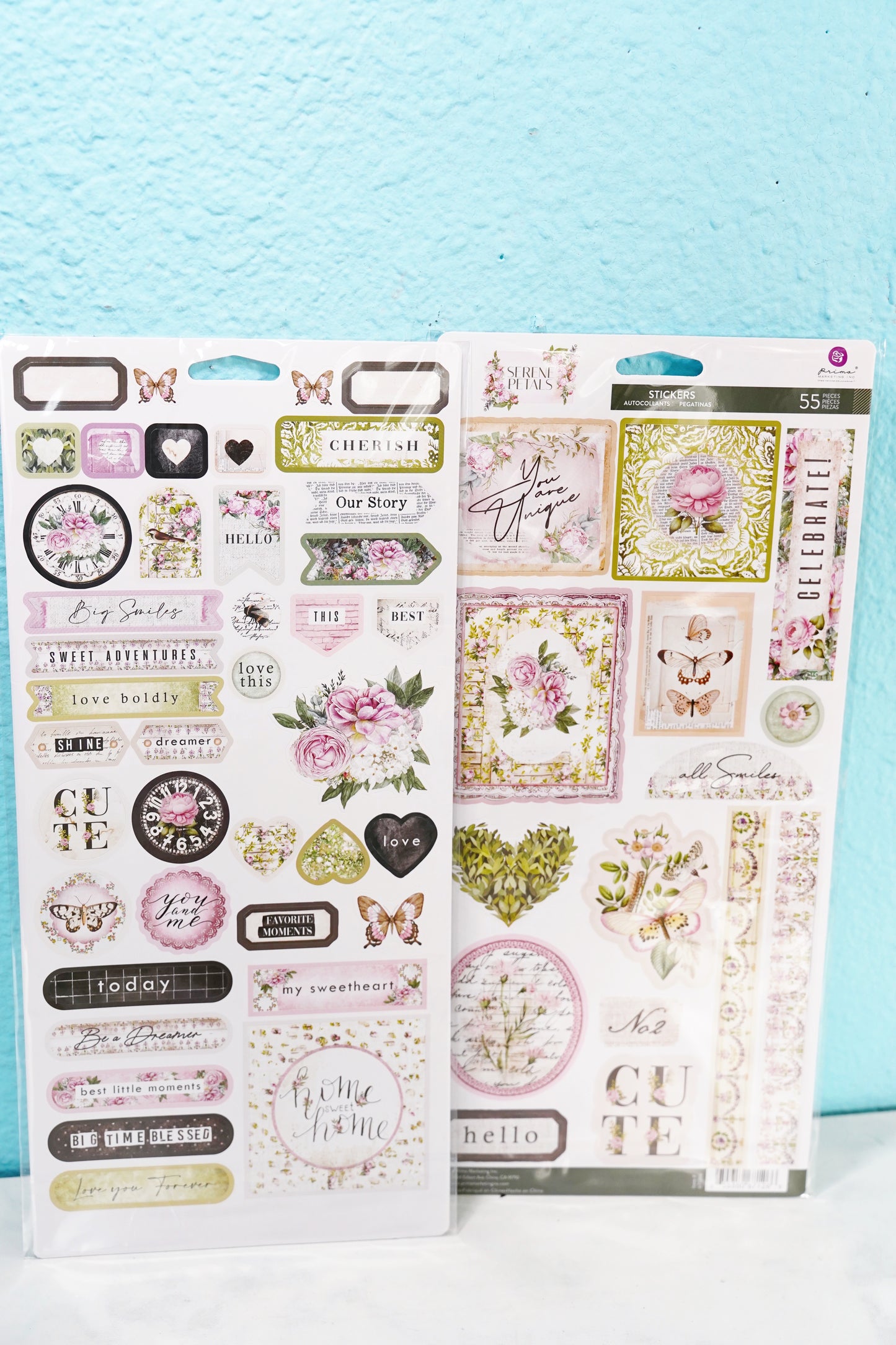 Prima Marketing Serene Petals Collection Stickers