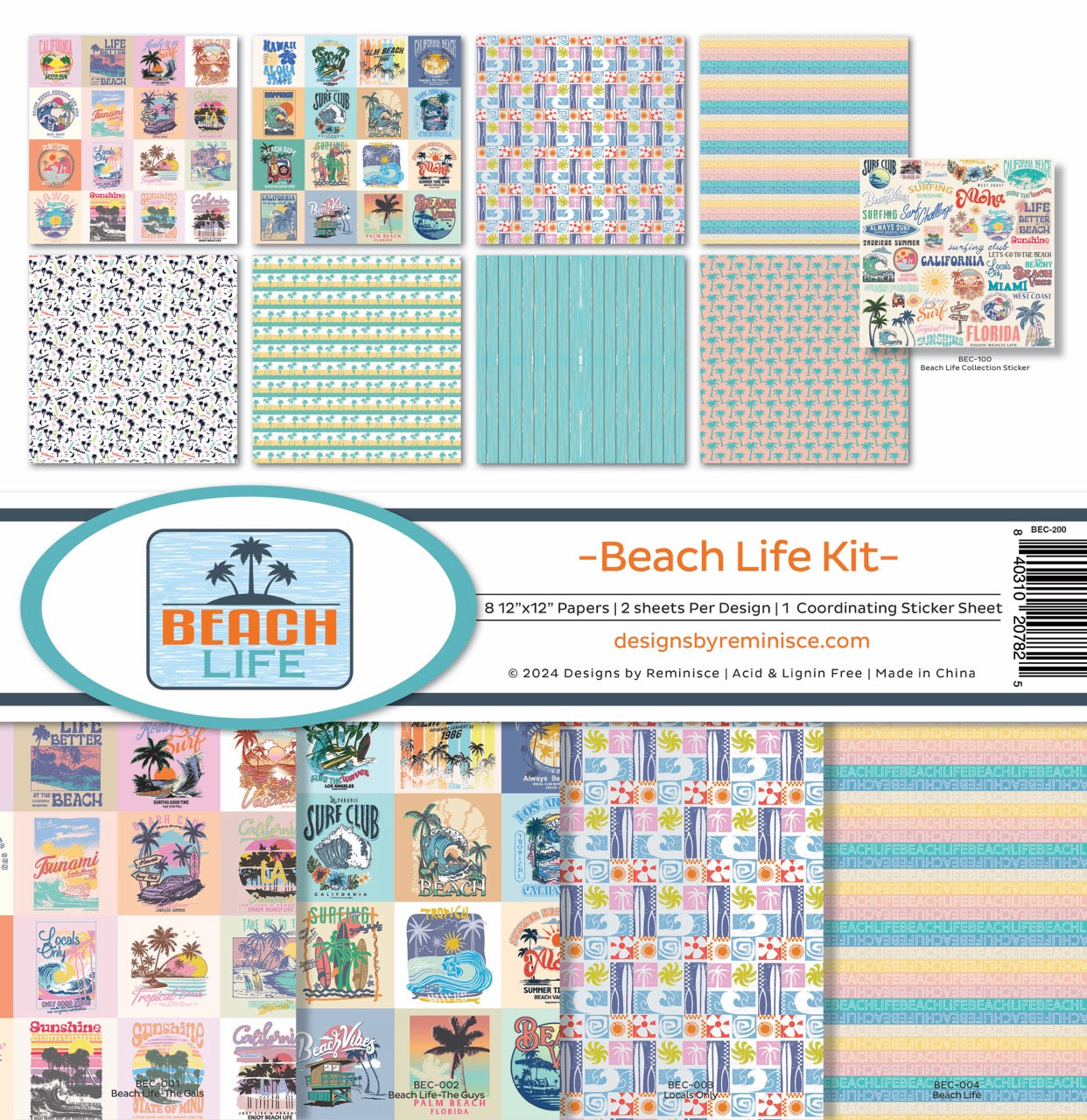 Designs by Reminisce Beach Life Collection Kit
