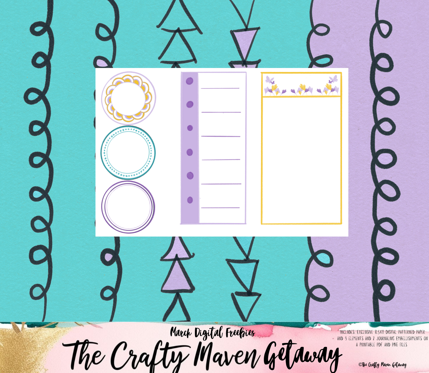 March Spring Blooms Freebies