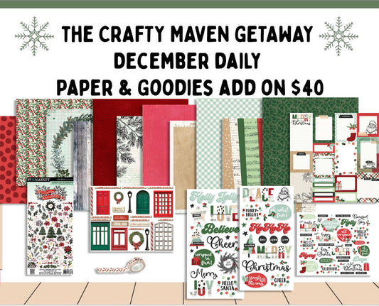 Christmas December Patterned Paper and Goodies Add On Pre-Order
