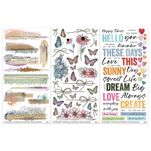 The Flower Emporium Essential Rub-on Transfers