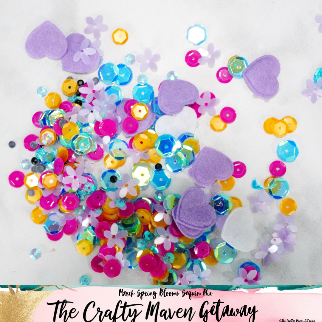 March Spring Blooms Sequin Mix