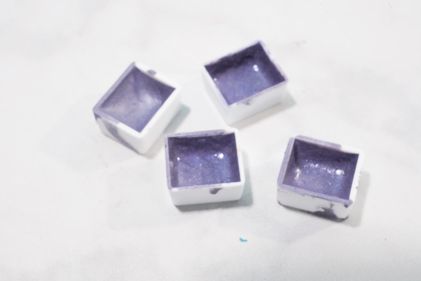 March Spring Blooms 1/2 Pan Watercolor Homemade Lilac Purple