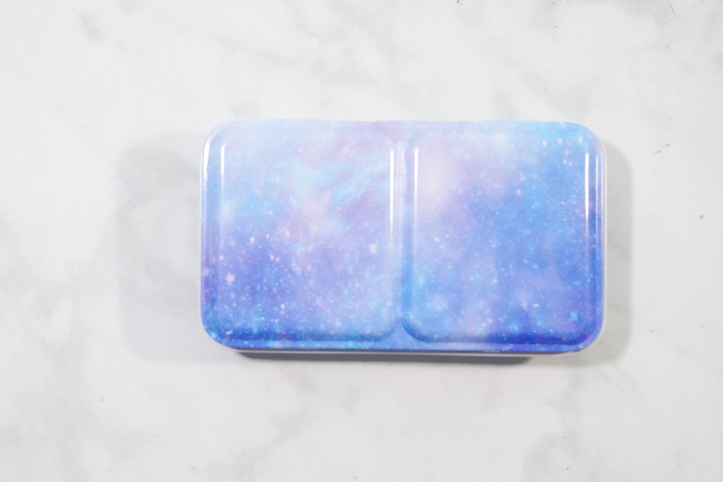 Starry Skies Metal Watercolor Palette with 5 watercolor half pans
