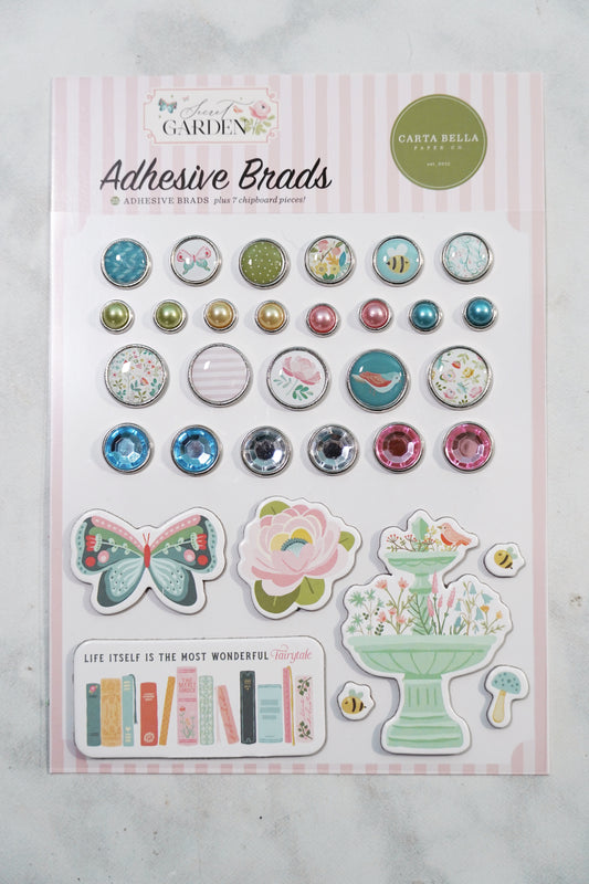 Carta Bella: Secret Garden Adhesive Brads