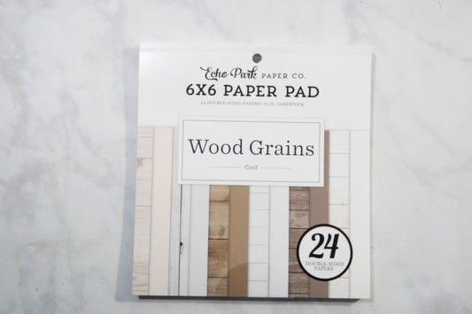 Echo Park Co Cool Wood Grains 6X6 Paper Pad