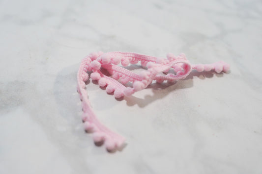 Pink Pom Pom Trim