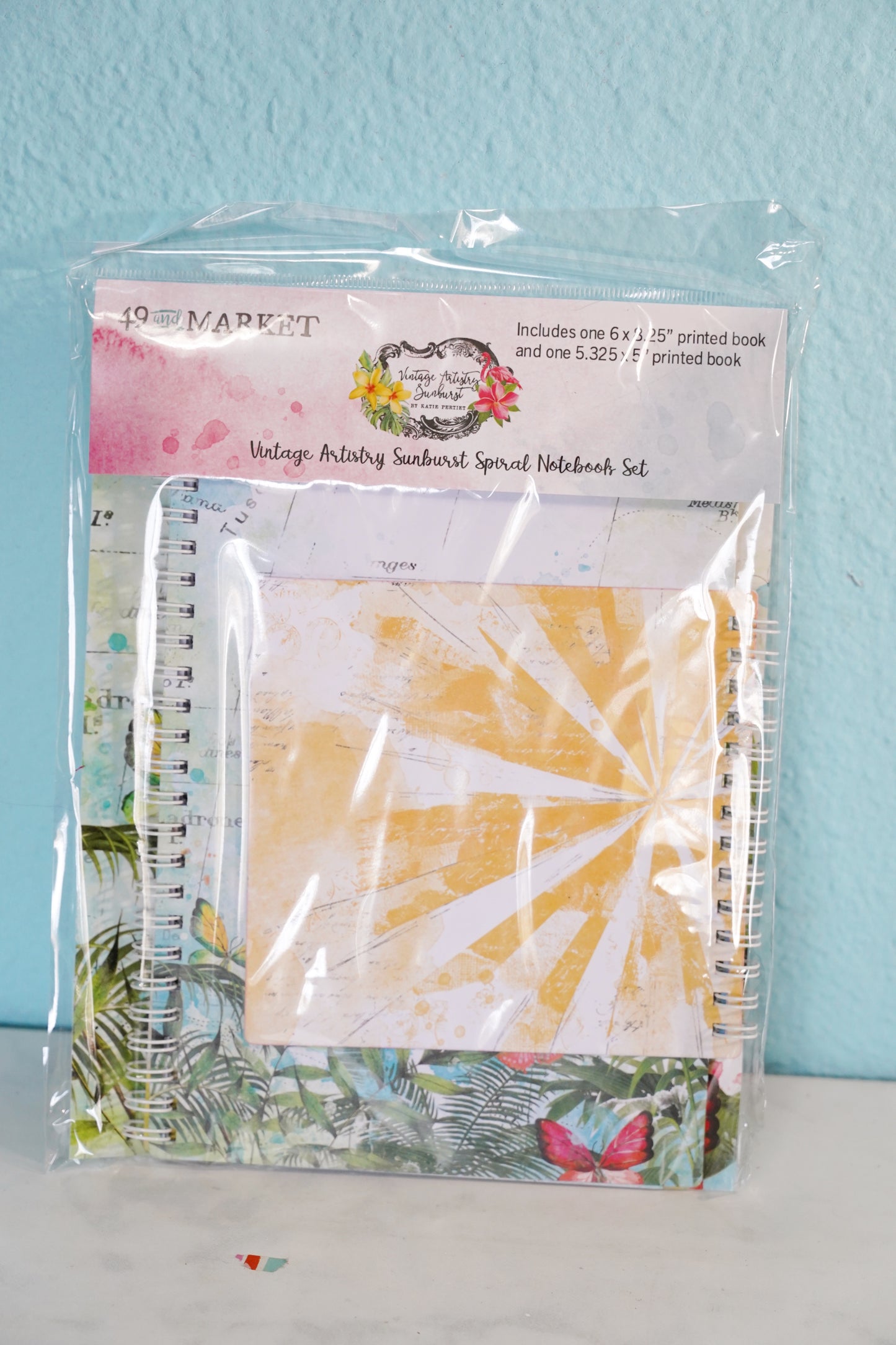 49 and Market Vintage Artistry Sunburst Notebook Set