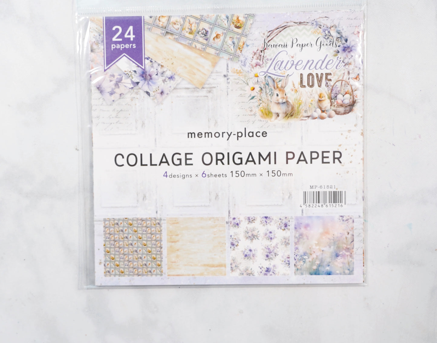 Memory Place Lavender Love Origami Paper Pack by Kawaii Paper Goods
