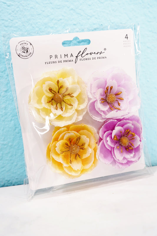 Prima Marketing In Full Bloom Flowers 4-pieice