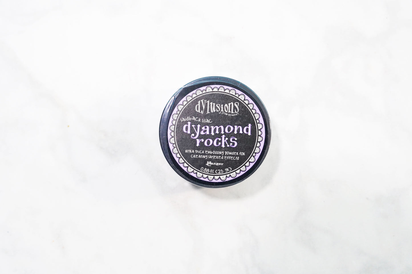 Dylusions Dyamond Rocks Embossing Powder- Laidback Lilac