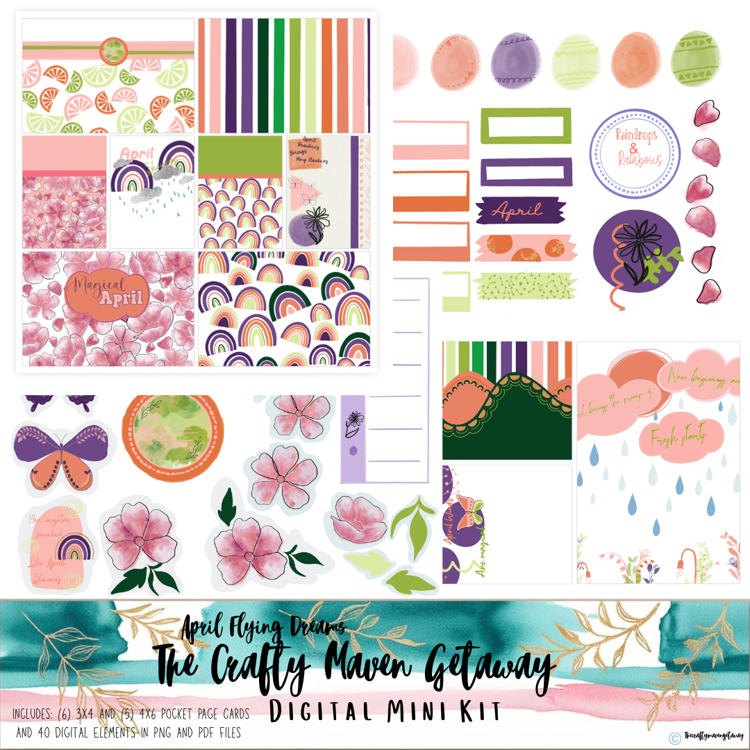 April Flying Dreams Digital Mini Kit