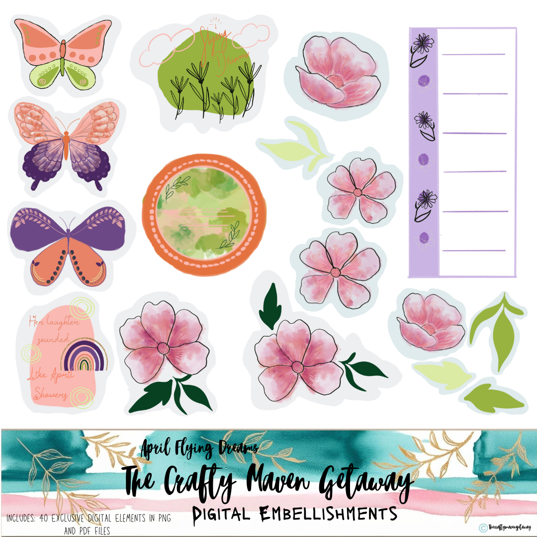April Flying Dreams Digital Mini Kit