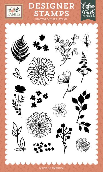 Echo Park Co. Family Collection My Life Florals Stamp Set