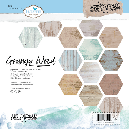 Elizabeth Craft Designs Grungy Wood