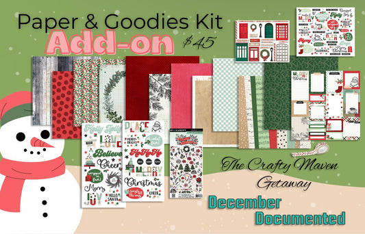 Christmas December Patterned Paper and Goodies Add On Pre-Order