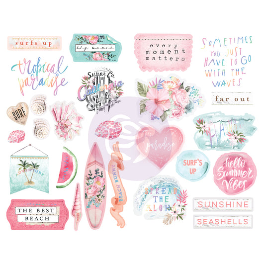 Prima Surfboard Chipboard Stickers