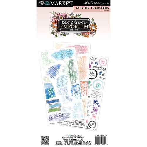 The Flower Emporium Blendable Rub-on Transfers